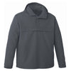 Landway Men's Charcoal Anorak Hooded 1/2 Zip Windbreaker