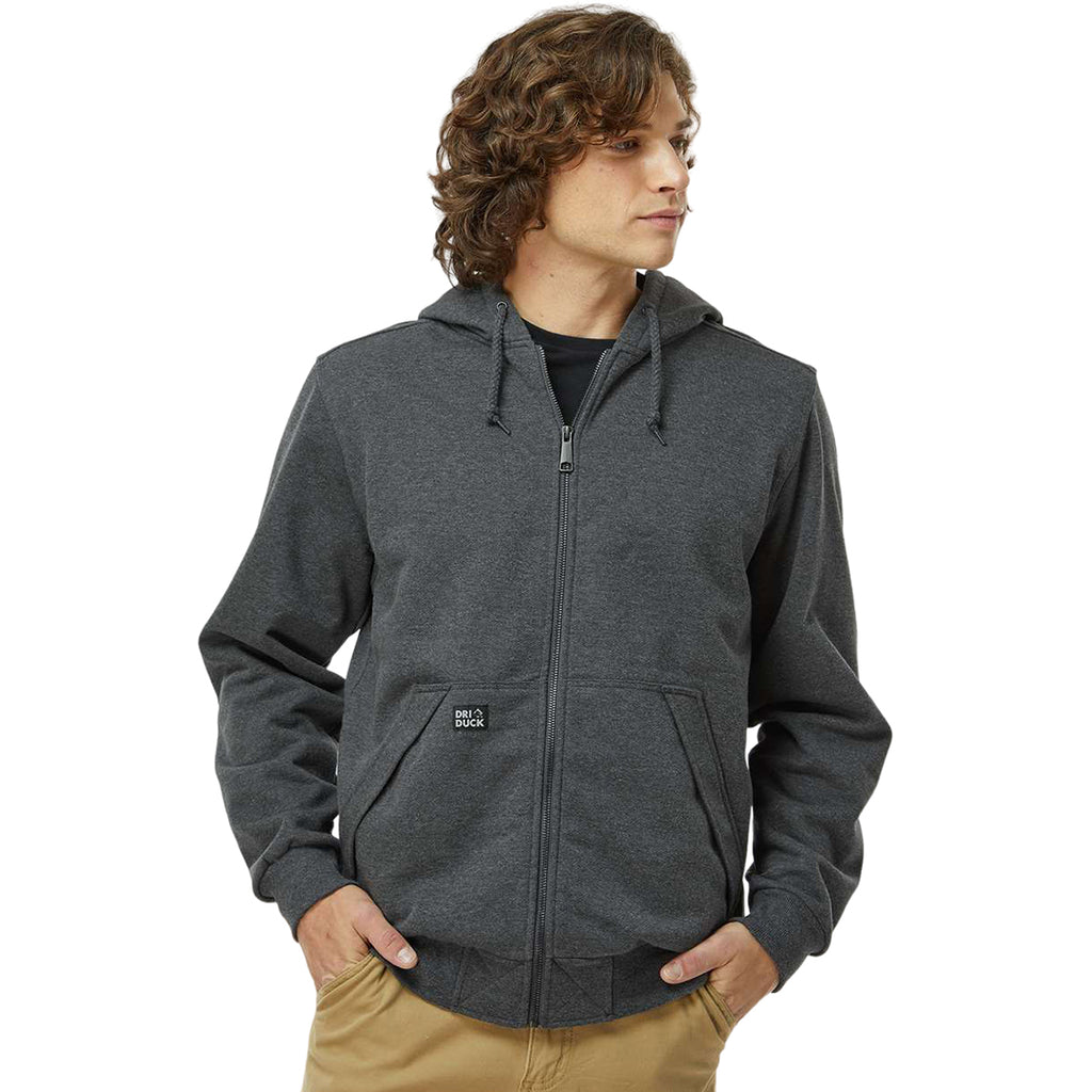 Dri Duck Men's Dark Oxford Mission Full-Zip Hooded Jacket