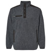 Dri Duck Men's Charcoal Ranger Melange Fleece Pullover