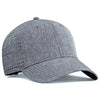 Pacific Headwear Grey Heather Perforated Hook-And-Loop Cap