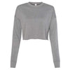 Bella + Canvas Women's Deep Heather Cropped Crew Fleece