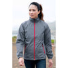 Landway Women's Charcoal/Red Aerolite Mesh Lined Windbreaker