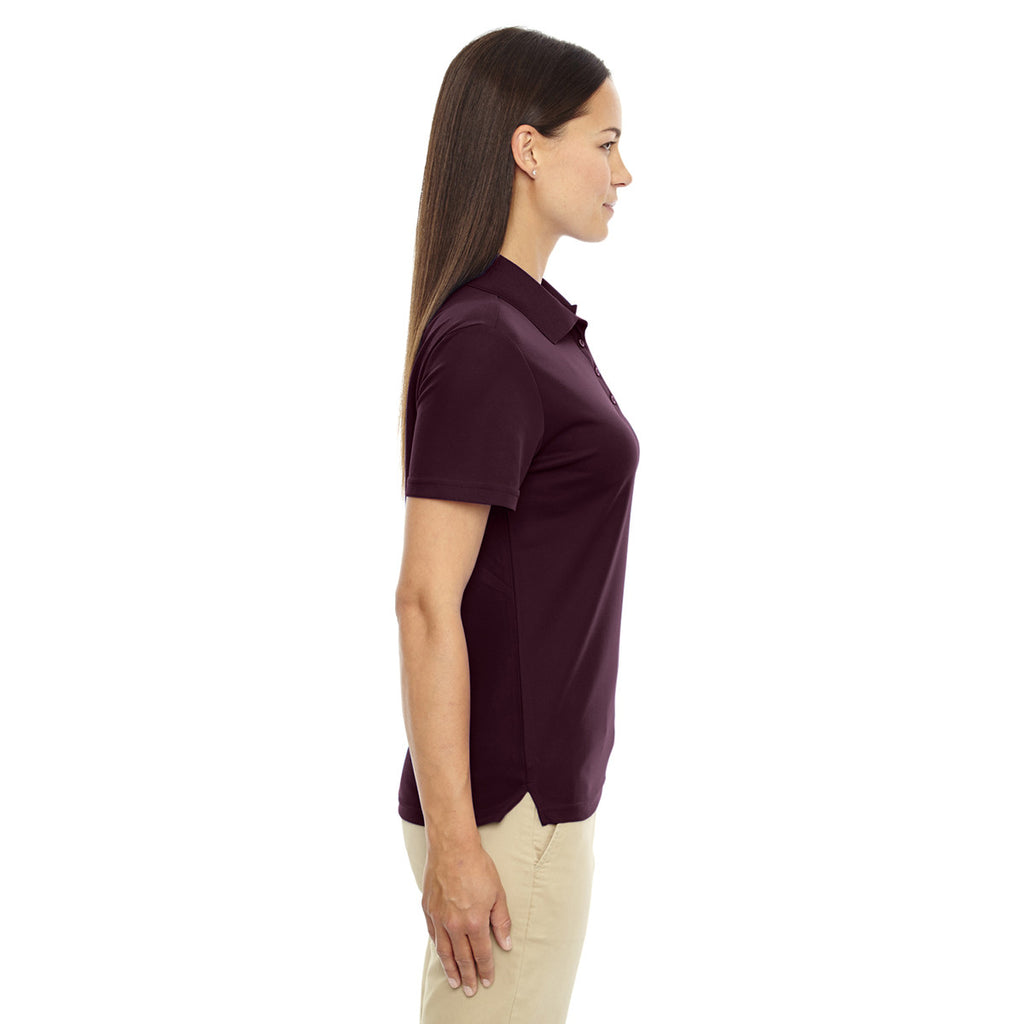 Core 365 Women's Burgundy Origin Performance Pique Polo