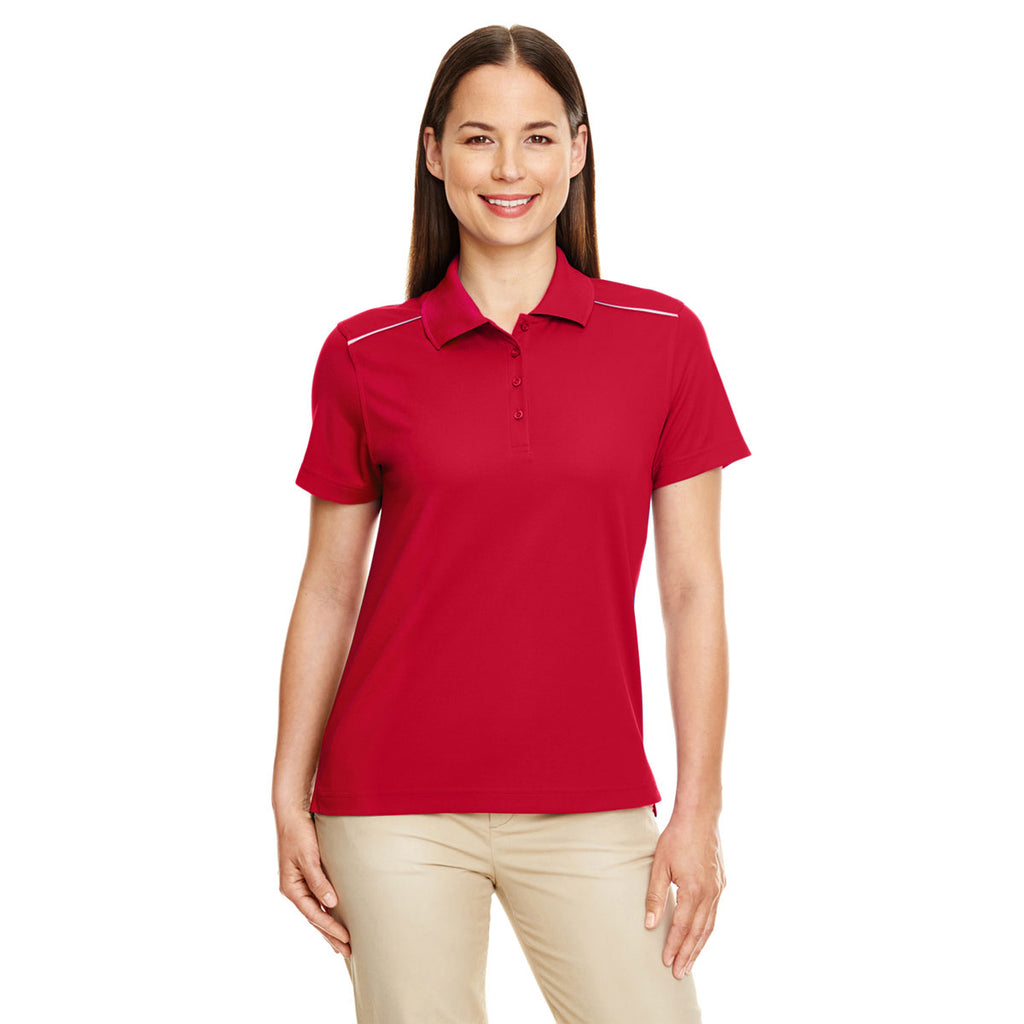 Core 365 Women's Classic Red Radiant Performance Pique Polo