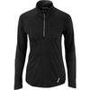 North End Women's Black Radar Half-Zip Performance Long-Sleeve Top