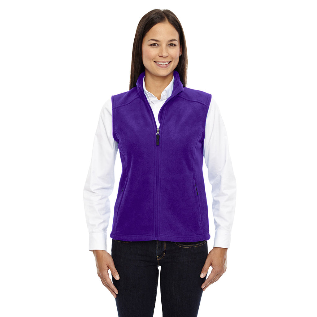 Core 365 Women's Campus Purple Journey Fleece Vest