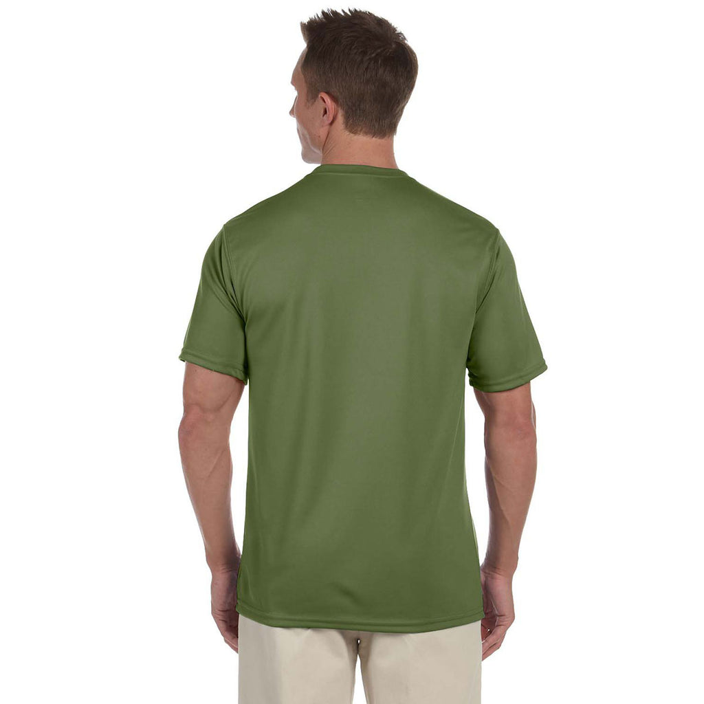 Augusta Sportswear Men's Olive Drab Green Wicking T-Shirt