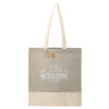 Leed's Grey Split Recycled 5oz Cotton Twill Convention Tote