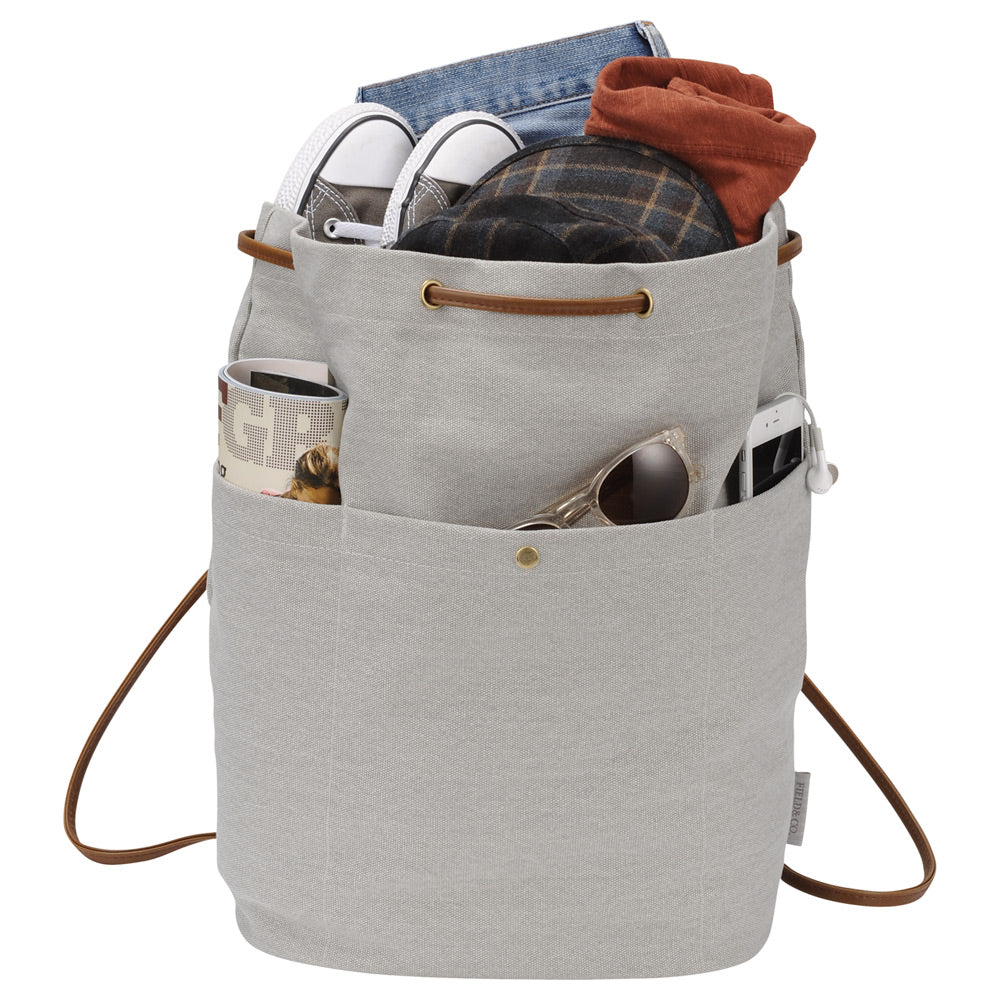 Field & Co. Grey Convertible 16oz. Cotton Canvas Tote