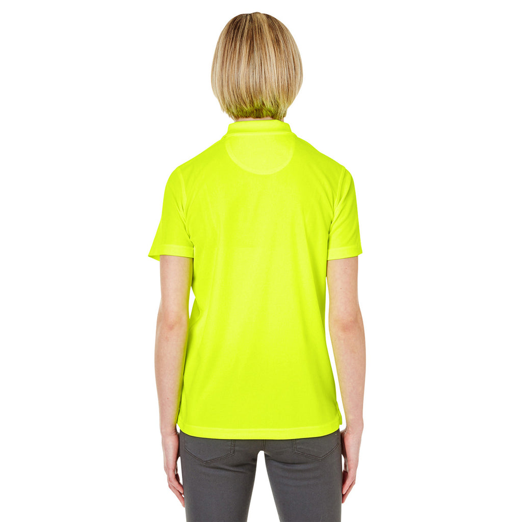 UltraClub Women's Bright Yellow Cool & Dry Mesh Pique Polo