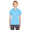 UltraClub Women's Columbia Blue Cool & Dry Mesh Pique Polo