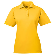UltraClub Women's Gold Cool & Dry Mesh Pique Polo
