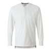 J. America Men's Antique White Vintage Brushed Jersey Henley