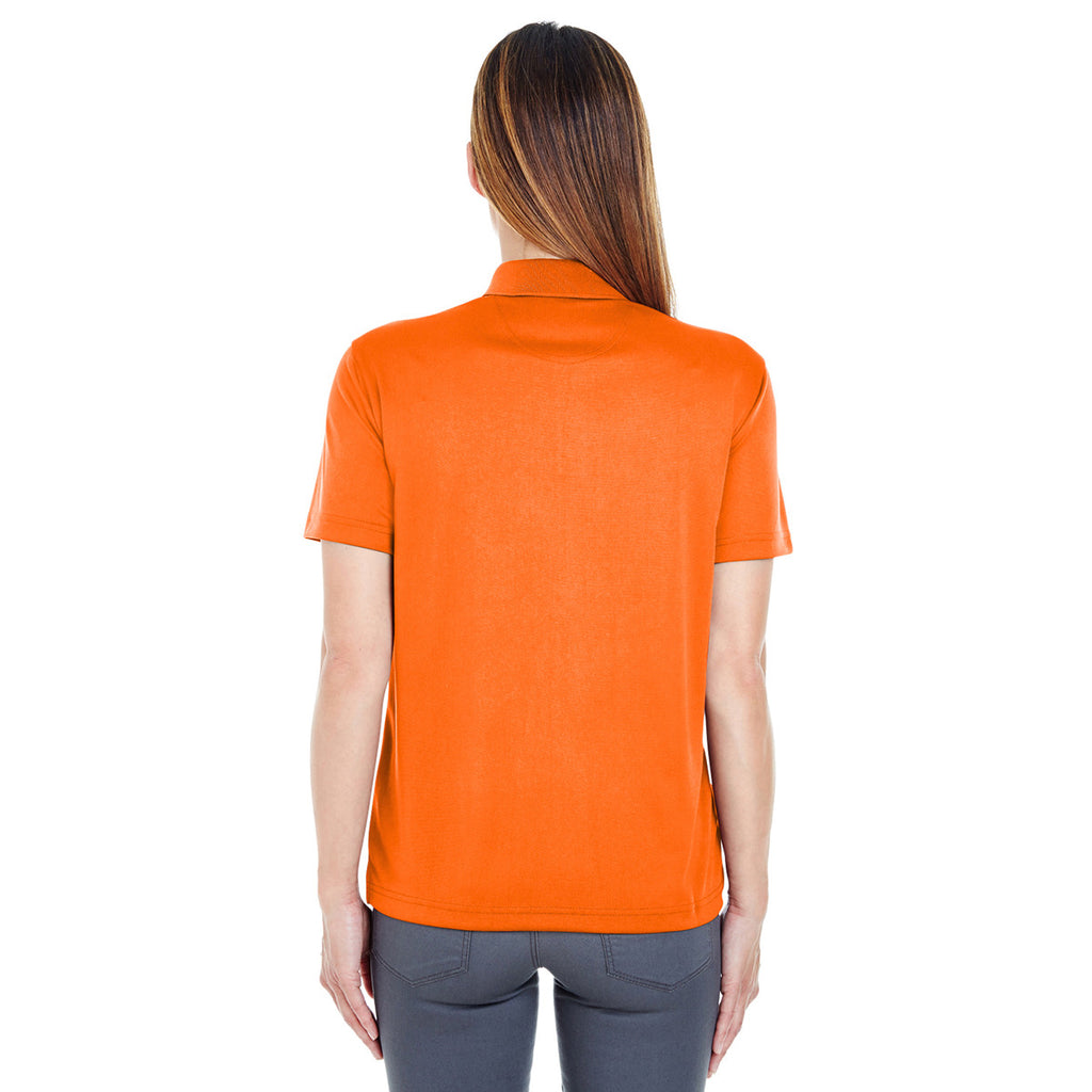 UltraClub Women's Orange Cool & Dry Sport Polo