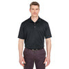 UltraClub Men's Black Cool & Dry Sport Polo