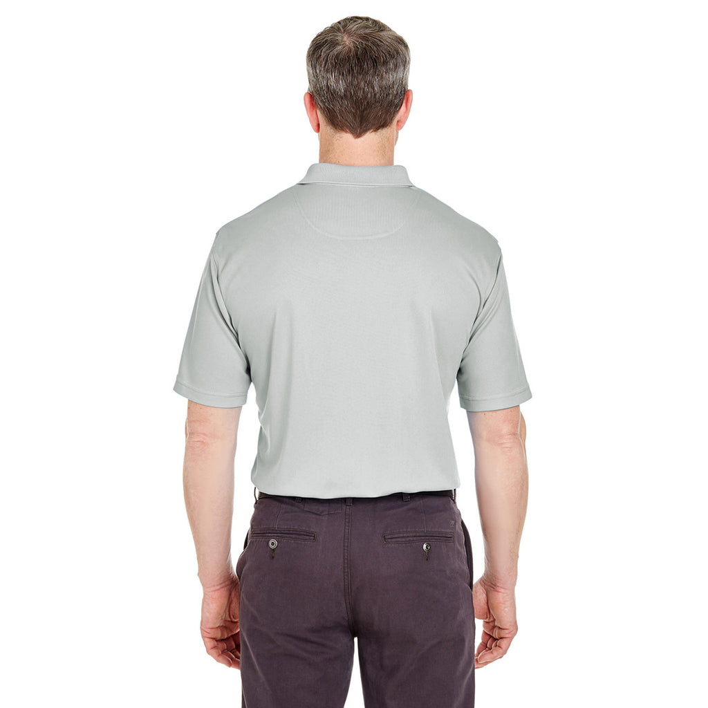 UltraClub Men's Grey Cool & Dry Sport Polo