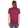 UltraClub Women's Maroon/White Cool & Dry Sport Two-Tone Polo