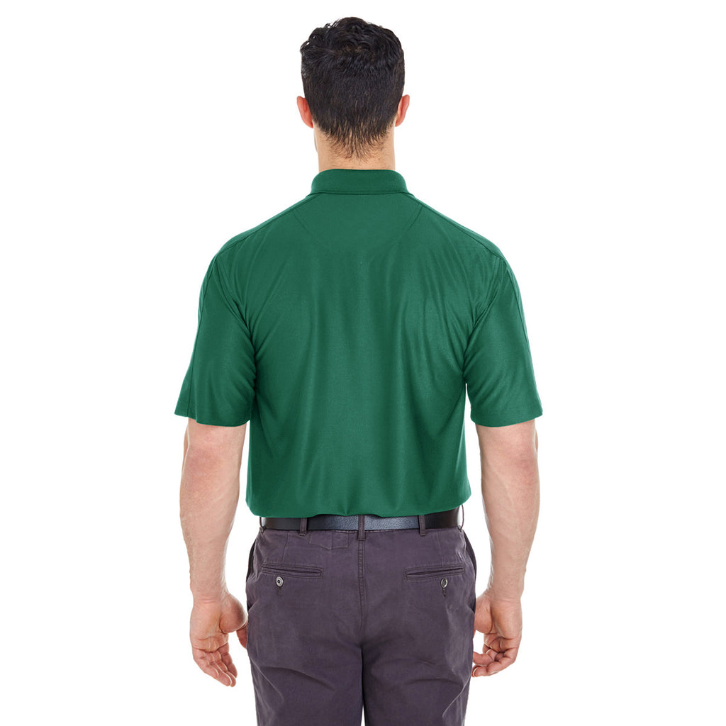 UltraClub Men's Forest Green Cool & Dry Elite Performance Polo