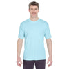 UltraClub Men's Ice Blue Cool & Dry Sport Performance Interlock T-Shirt