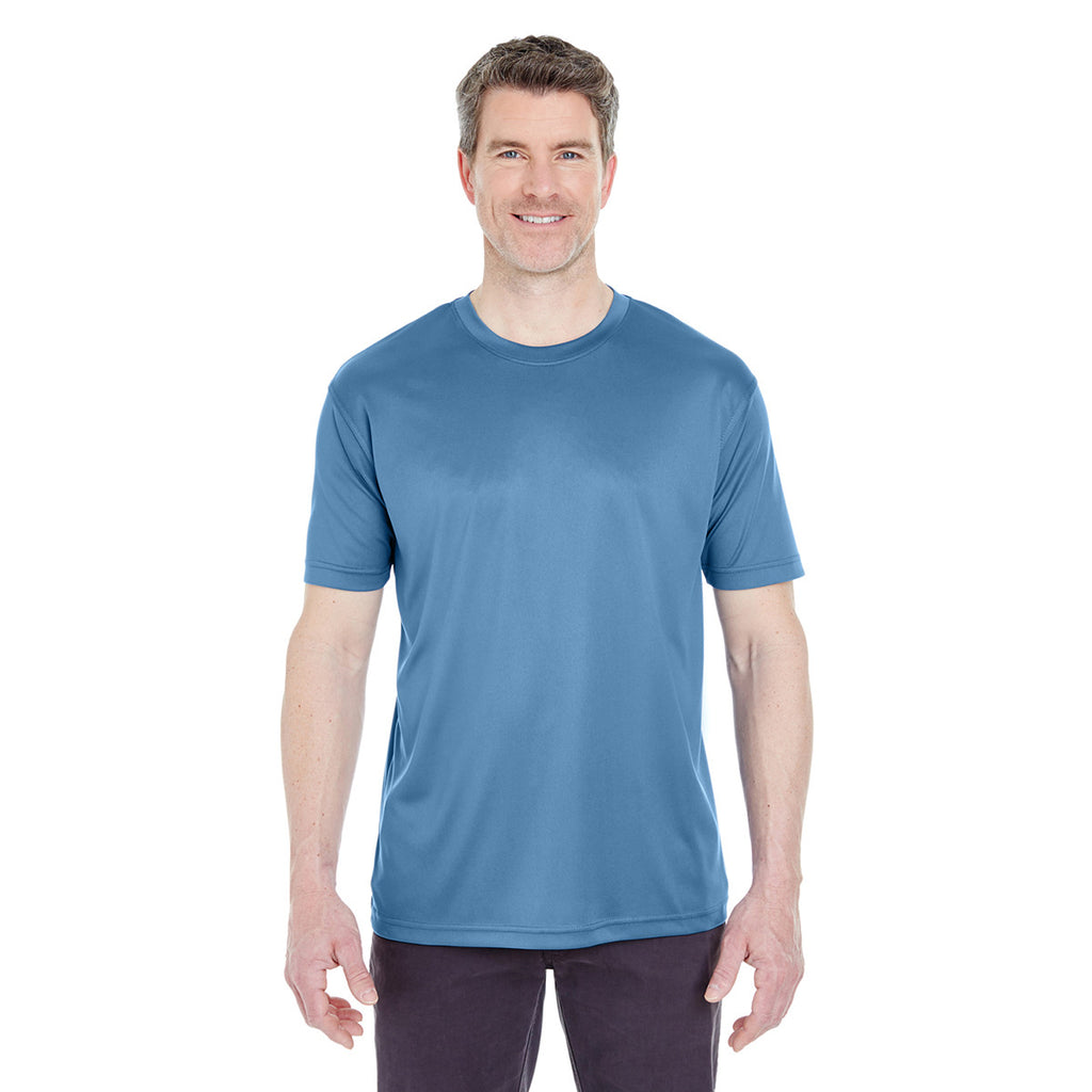 UltraClub Men's Indigo Cool & Dry Sport Performance Interlock T-Shirt