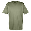 UltraClub Men's Military Green Cool & Dry Sport Performance Interlock T-Shirt