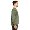 UltraClub Men's Military Green Cool & Dry Sport Long-Sleeve Performance Interlock T-Shirt