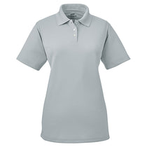 UltraClub Women's Silver Cool & Dry Stain-Release Performance Polo