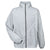 UltraClub Men's Grey Heather Iceberg Fleece Full-Zip Jacket