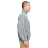 UltraClub Men's Grey Heather Iceberg Fleece Full-Zip Jacket