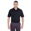 UltraClub Men's Black Classic Pique Polo