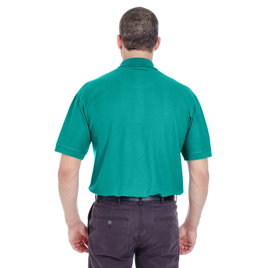 UltraClub Men's Jade Whisper Pique Polo