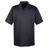 UltraClub Men's Black Cool & Dry 8 Star Elite Performance Interlock Polo