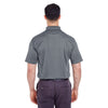 UltraClub Men's Charcoal Cool & Dry 8 Star Elite Performance Interlock Polo