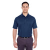 UltraClub Men's Navy Cool & Dry 8 Star Elite Performance Interlock Polo