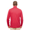 UltraClub Men's Red Heather Cool & Dry Heathered Performance Quarter-Zip