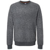 J. America Men's Charcoal Speck Aspen Fleece Crewneck Sweatshirt