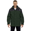 North End Men's Alpine Green 3-in-1 Two-Tone Parka