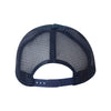 Valucap Navy Five-Panel Trucker Cap