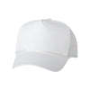 Valucap White Five-Panel Trucker Cap