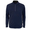 North End Men's Classic Navy Radar Half-Zip Performance Long-Sleeve Top