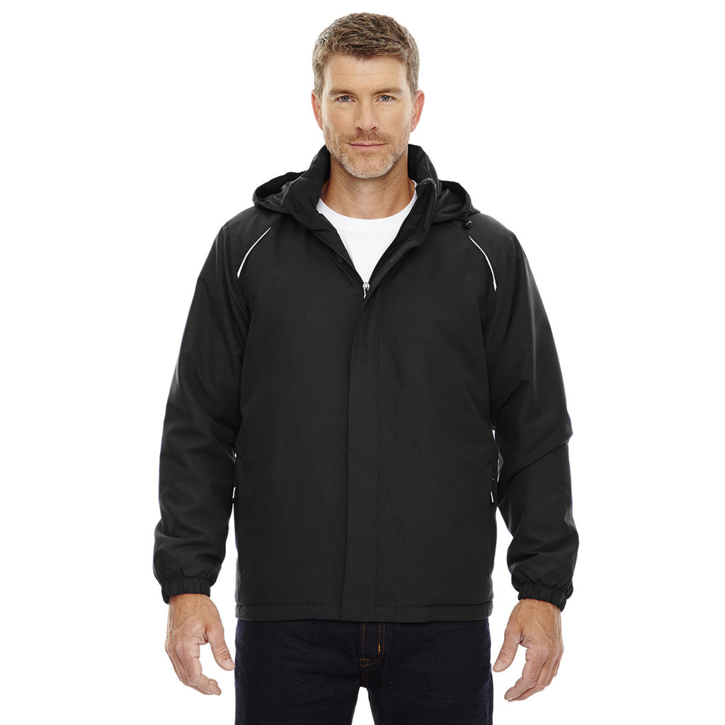 Core 365 Men's Black Brisk Insulated Jacket