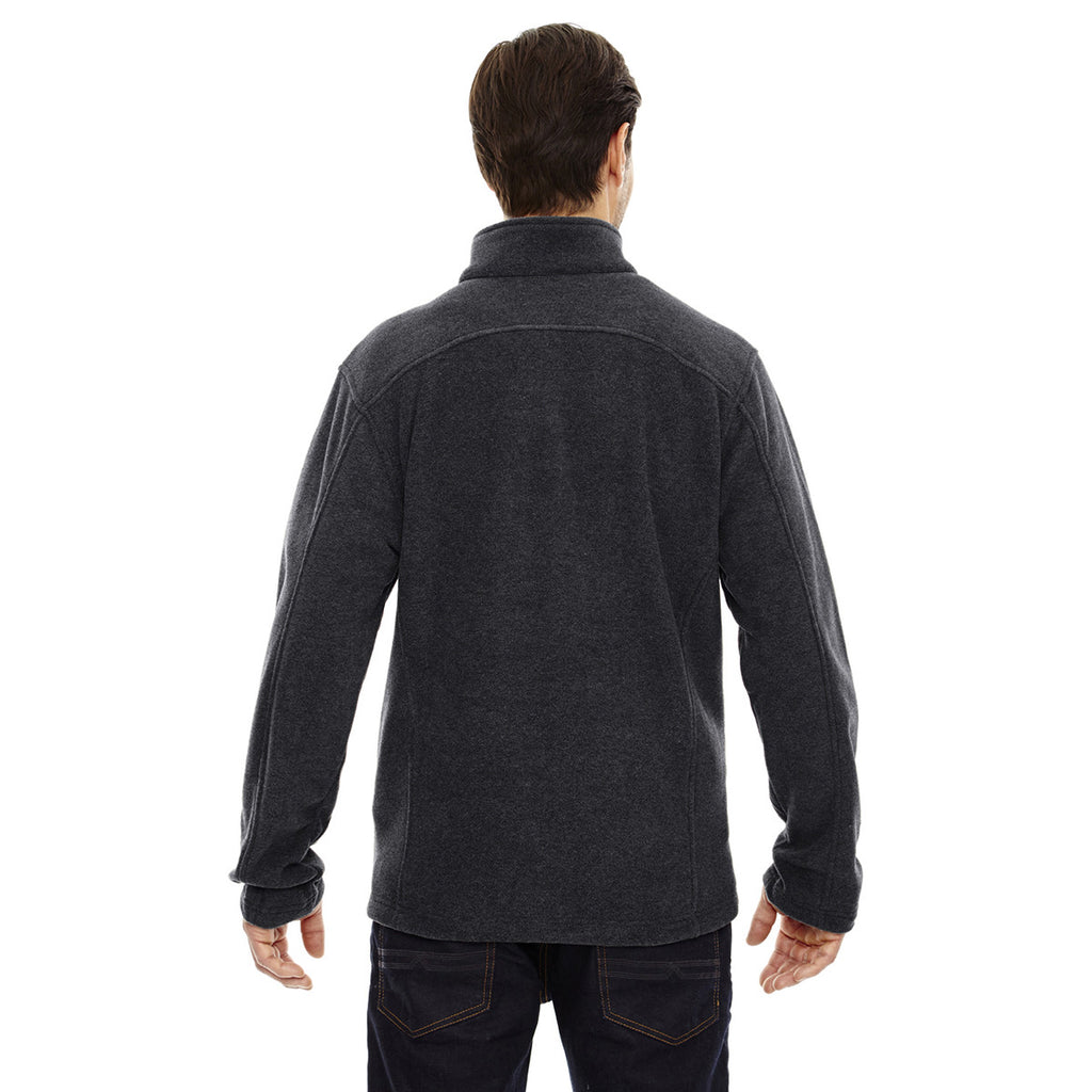 Core 365 Men's Heather Charcoal Tall Journey Fleece Jacket