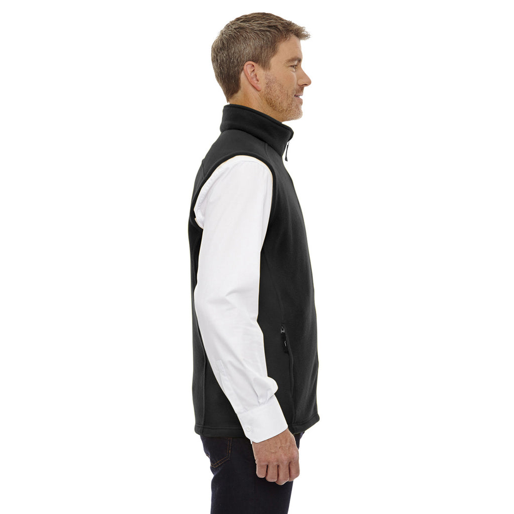 Core 365 Men's Black Journey Fleece Vest