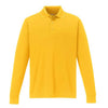 Core 365 Men's Campus Gold Pinnacle Performance Long-Sleeve Pique Polo