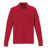 Core 365 Men's Classic Red Pinnacle Performance Long-Sleeve Pique Polo