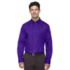 Core 365 Men's Campus Purple Operate Long-Sleeve Twill Shirt