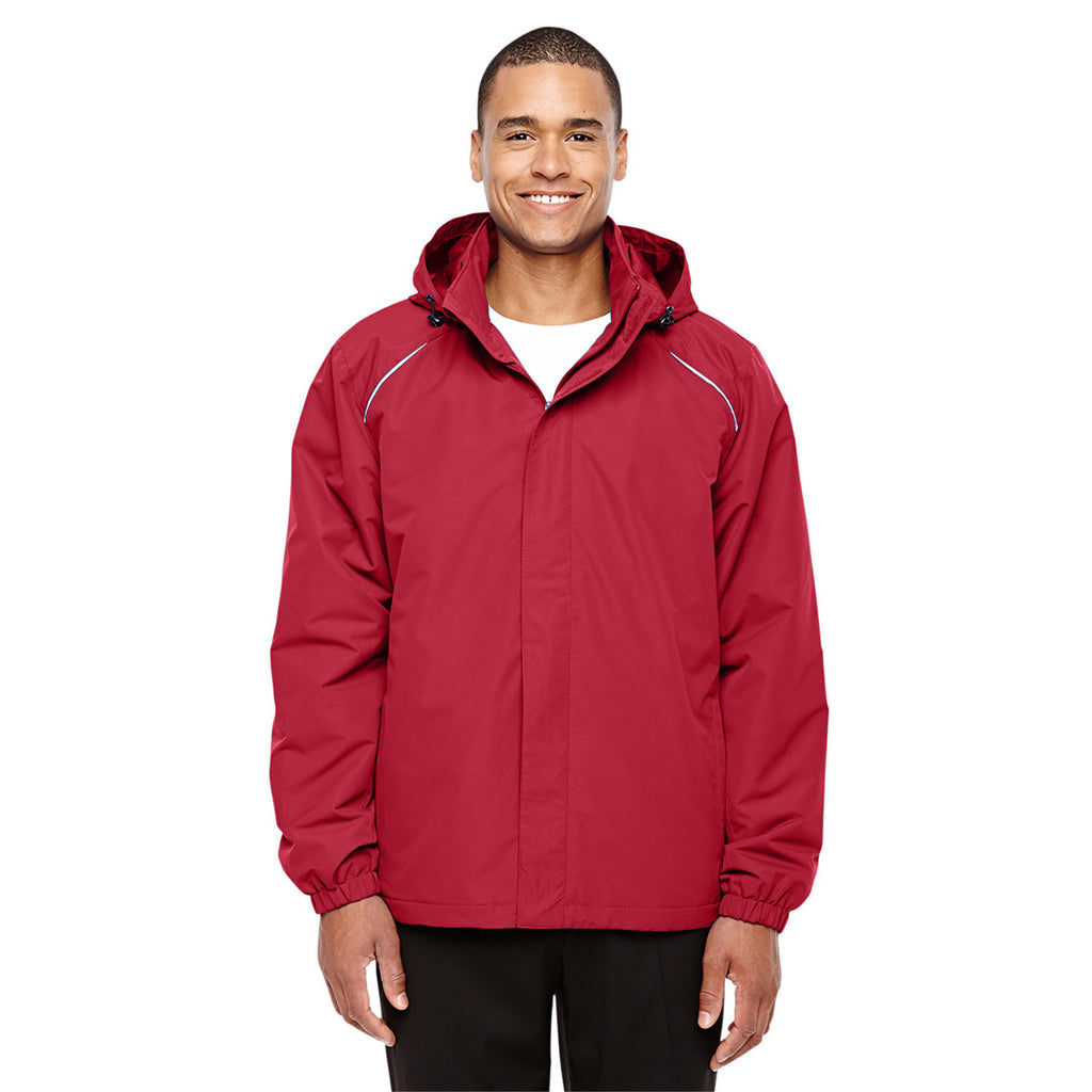 Core 365 Men's Classic Red Profile Fleece-Lined All-Season Jacket