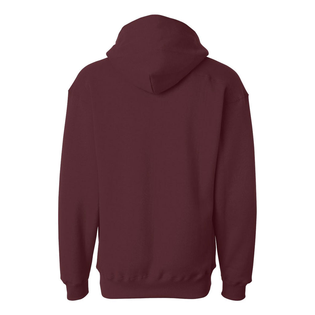 J. America Men's Maroon Sport Lace Hooded Sweatshirt