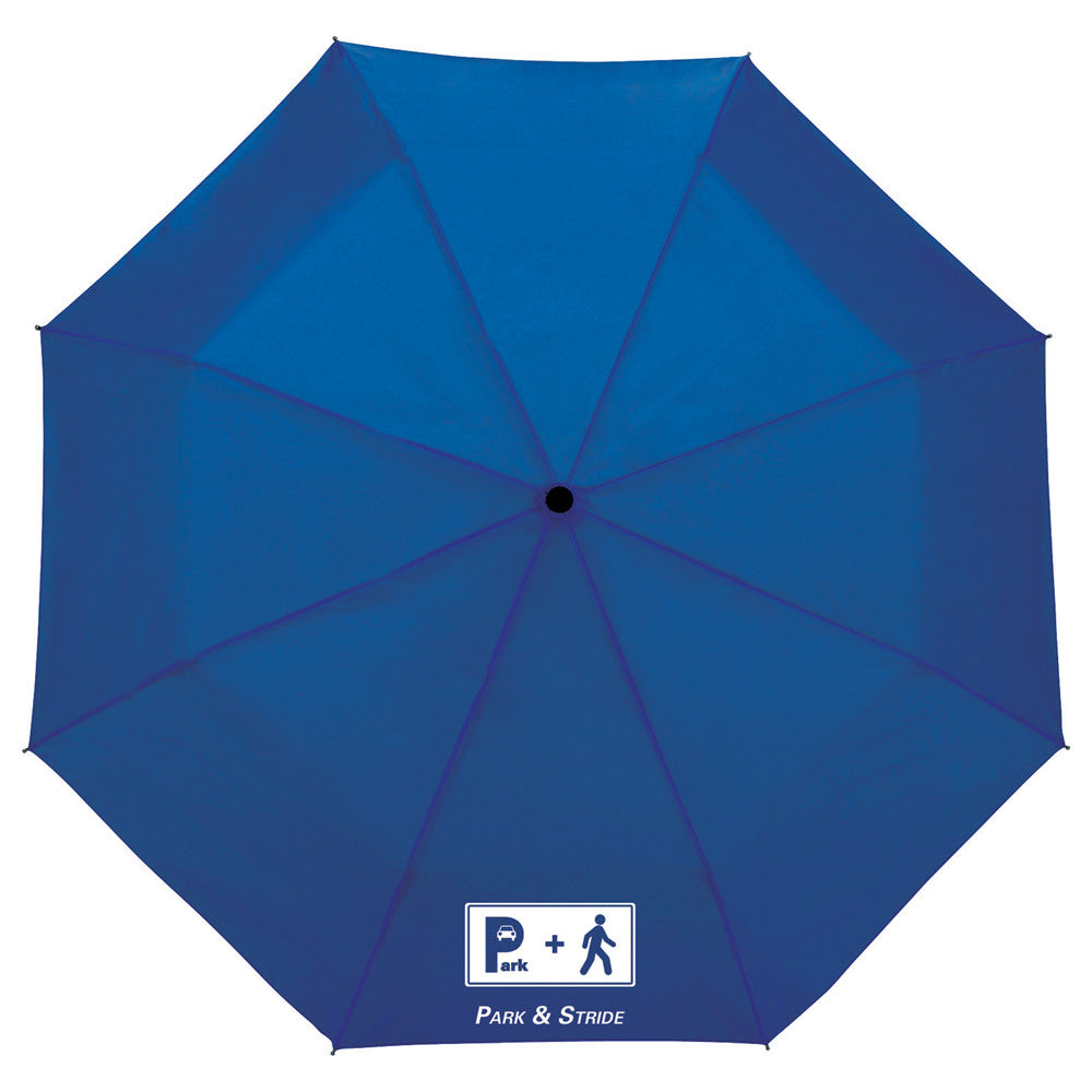 Totes Blue 42" 3 Section Auto Open Umbrella