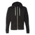 J. America Men's Solid Black Triblend Triblend Hooded Full-Zip Sweatshirt